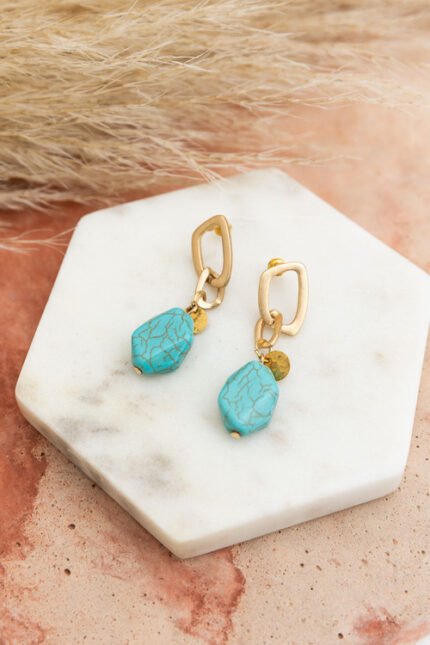 Celestara Turquoise Drop Earrings
