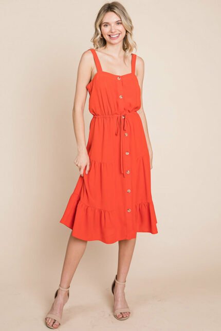 Narges Ruffled Midi Dress