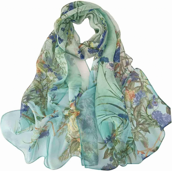 Floral Sheer Lightweight Women’s Scarf | Shawl Wrap - Image 4
