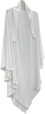 Solid Khimar Abaya — Long-Sleeve Maxi Dress - Image 10