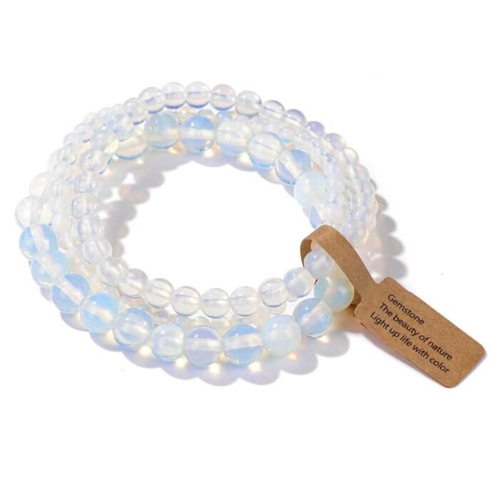 Turquoise Healing Crystal Stretch Bracelet Set 3-Piece - Image 11