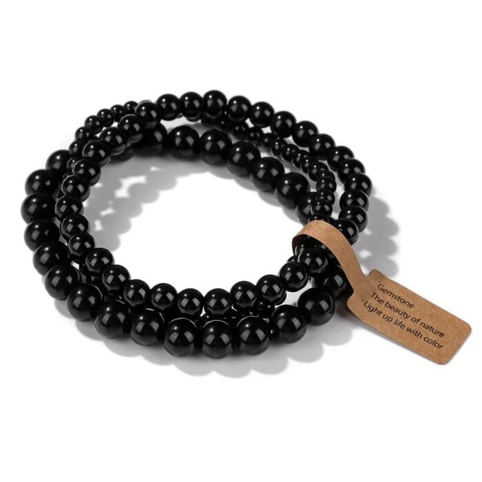 Turquoise Healing Crystal Stretch Bracelet Set 3-Piece - Image 9