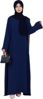 Modest Muslim Abaya Dress – Solid Long Sleeve - Image 16