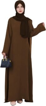 Modest Muslim Abaya Dress – Solid Long Sleeve - Image 13