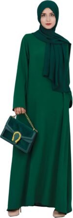 Modest Muslim Abaya Dress – Solid Long Sleeve - Image 8