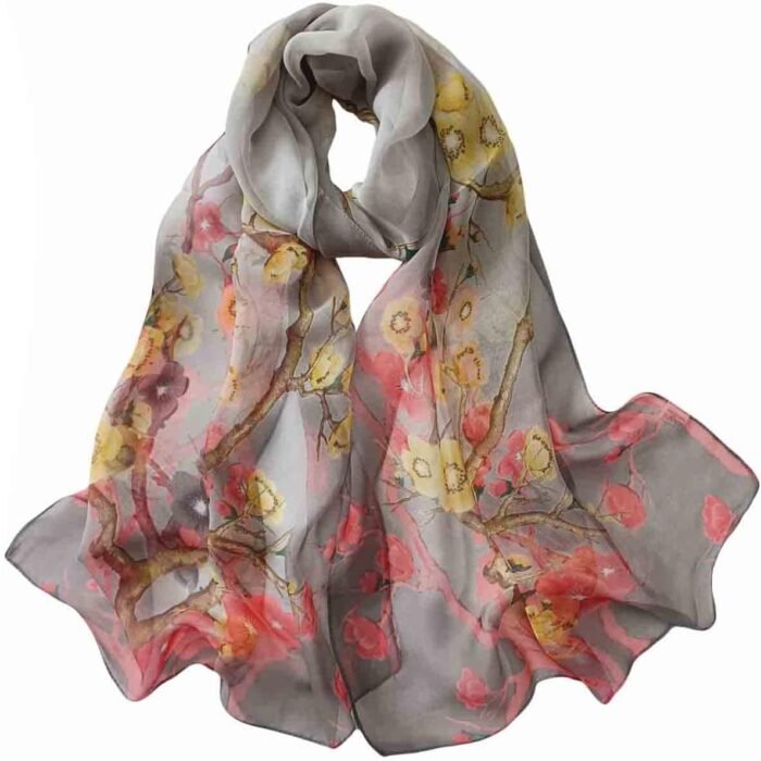 Floral Sheer Lightweight Women’s Scarf | Shawl Wrap - Image 26