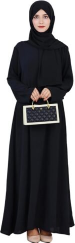 Modest Muslim Abaya Dress – Solid Long Sleeve - Image 7