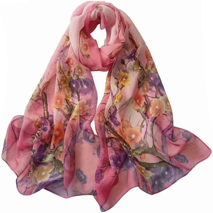 Floral Sheer Lightweight Women’s Scarf | Shawl Wrap - Image 2