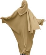 Modest Muslim Abaya Set with Khimar Hijab - Image 2