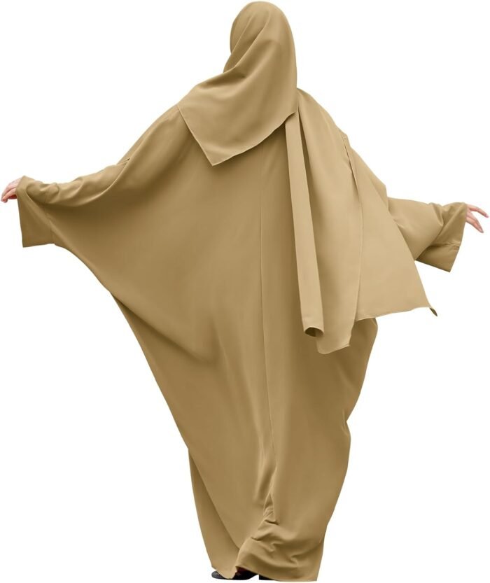 Modest Muslim Abaya Set with Khimar Hijab - Image 2