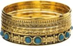16Pcs Gold Bangle Bracelets for Women - Multi Layer Stackable Textured Bracelets Boho Jewelrys Set - Image 40