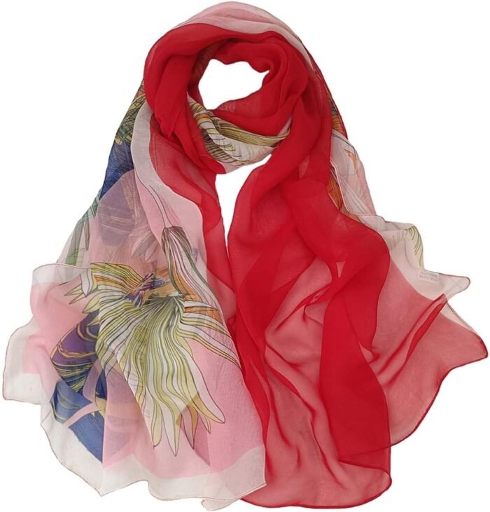 Floral Sheer Lightweight Women’s Scarf | Shawl Wrap - Image 22
