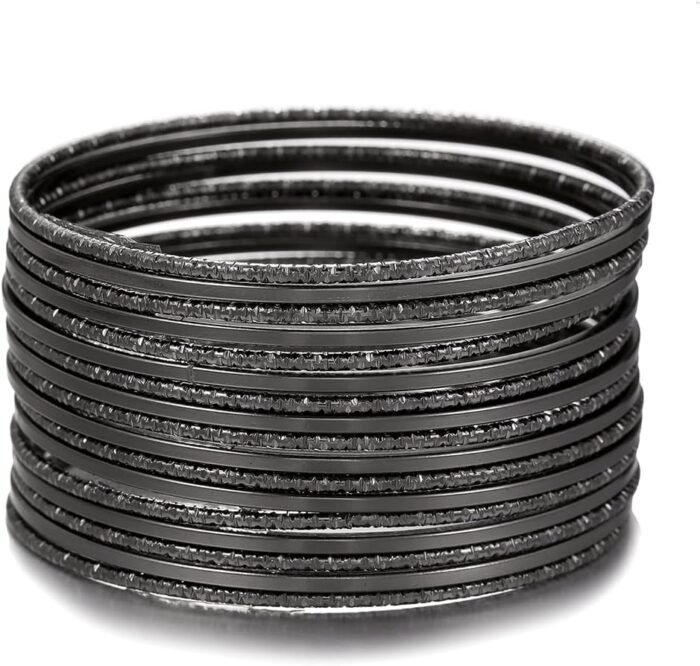 16Pcs Gold Bangle Bracelets for Women - Multi Layer Stackable Textured Bracelets Boho Jewelrys Set - Image 18