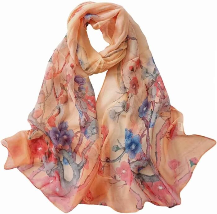 Floral Sheer Lightweight Women’s Scarf | Shawl Wrap - Image 43