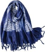 Boho Floral Lightweight Fringed Scarf - Image 38