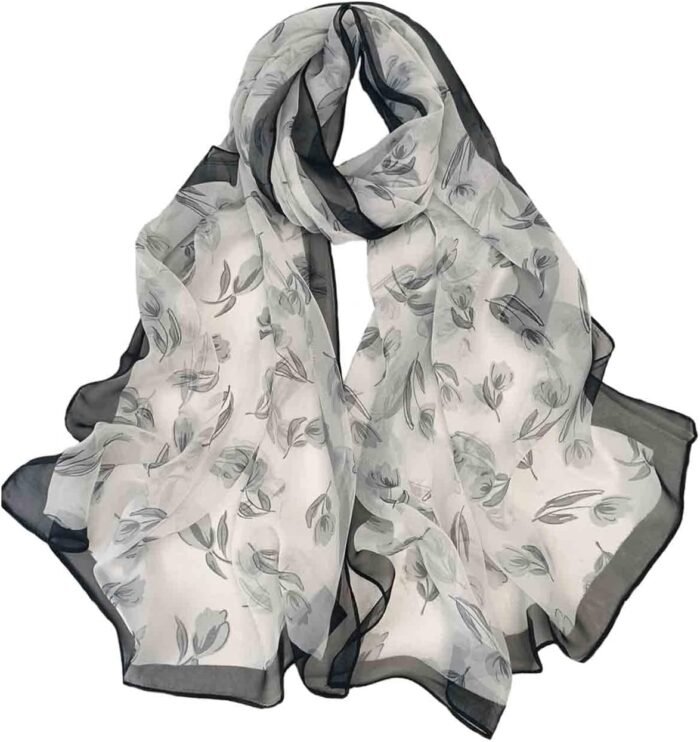 Floral Sheer Lightweight Women’s Scarf | Shawl Wrap - Image 42