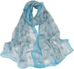 Floral Sheer Lightweight Women’s Scarf | Shawl Wrap - Image 21