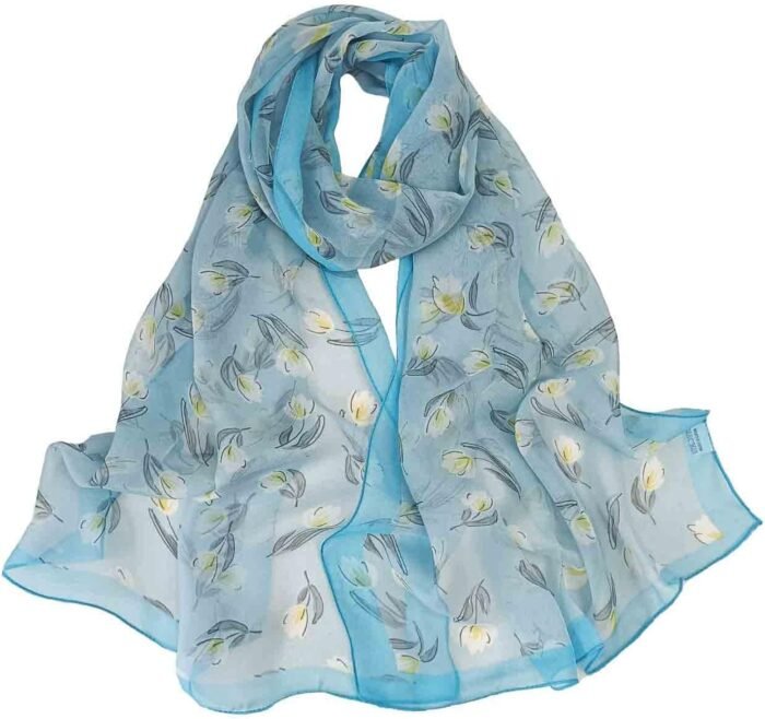 Floral Sheer Lightweight Women’s Scarf | Shawl Wrap - Image 21