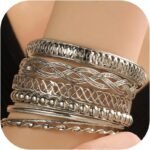 16Pcs Gold Bangle Bracelets for Women - Multi Layer Stackable Textured Bracelets Boho Jewelrys Set - Image 23