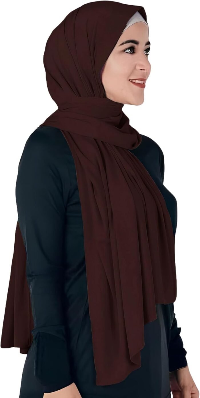 Opaque Jersey Maxi Hijab Scarf – Premium Non-See-Through - Image 38