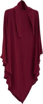 Solid Khimar Abaya — Long-Sleeve Maxi Dress - Image 15