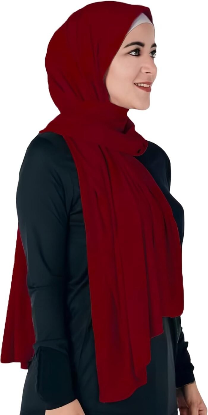 Opaque Jersey Maxi Hijab Scarf – Premium Non-See-Through - Image 9