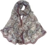 Floral Sheer Lightweight Women’s Scarf | Shawl Wrap - Image 36