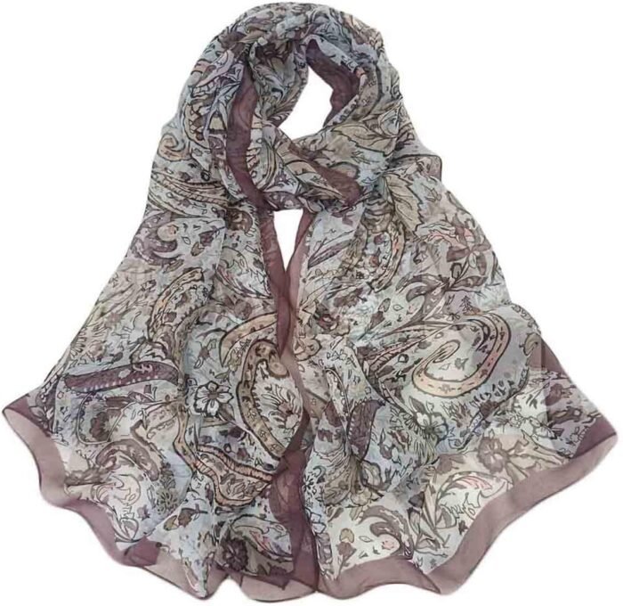 Floral Sheer Lightweight Women’s Scarf | Shawl Wrap - Image 36