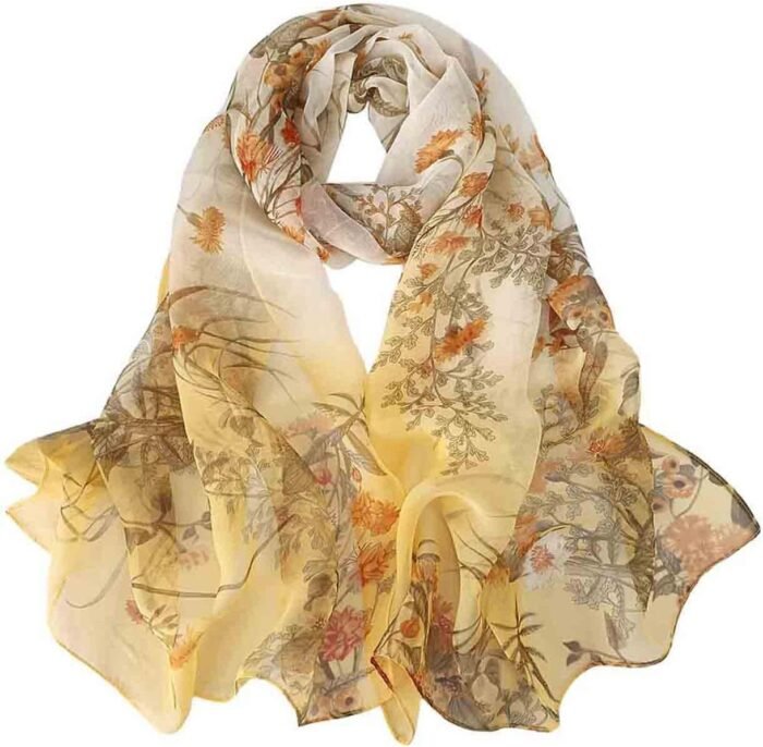 Floral Sheer Lightweight Women’s Scarf | Shawl Wrap - Image 28