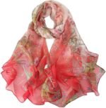 Floral Sheer Lightweight Women’s Scarf | Shawl Wrap - Image 16