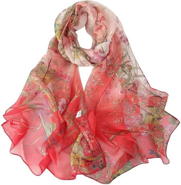 Floral Sheer Lightweight Women’s Scarf | Shawl Wrap - Image 16