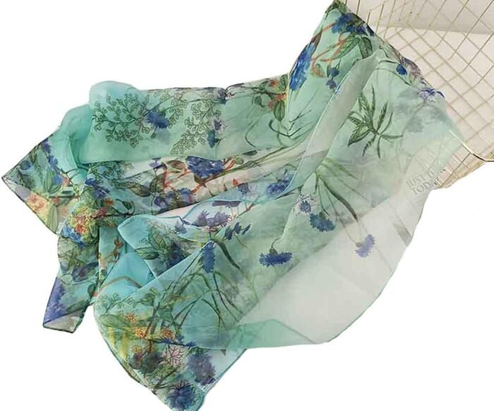 Floral Sheer Lightweight Women’s Scarf | Shawl Wrap - Image 5