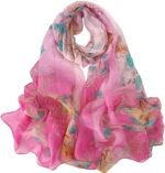 Floral Sheer Lightweight Women’s Scarf | Shawl Wrap - Image 20