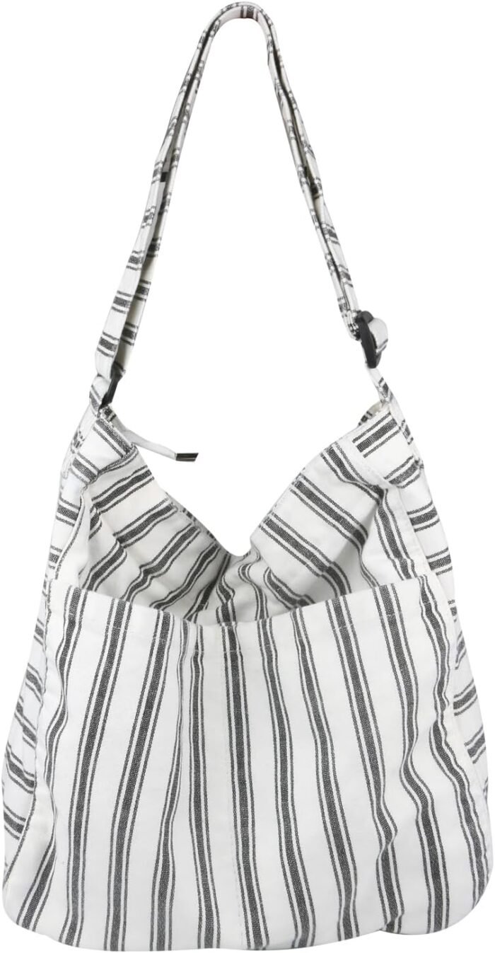 Boho Canvas Crossbody Tote – Unisex Multi-Pocket Messenger - Image 7