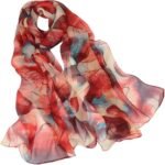 Floral Sheer Lightweight Women’s Scarf | Shawl Wrap - Image 37