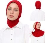 Premium Stretch Polyester Hijab Scarf – Women’s Islamic Head Cover - Image 3