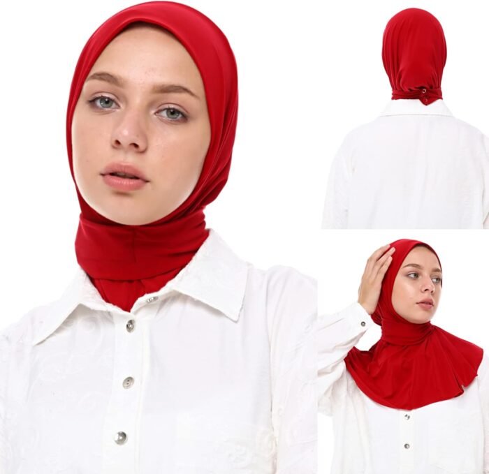 Premium Stretch Polyester Hijab Scarf – Women’s Islamic Head Cover - Image 3