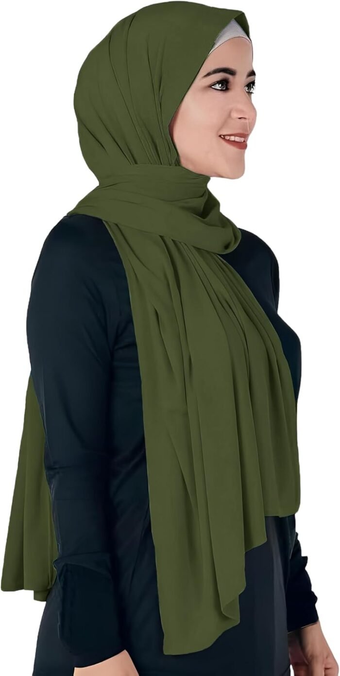 Opaque Jersey Maxi Hijab Scarf – Premium Non-See-Through - Image 23