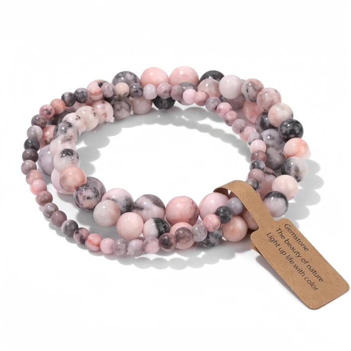 Turquoise Healing Crystal Stretch Bracelet Set 3-Piece - Image 12
