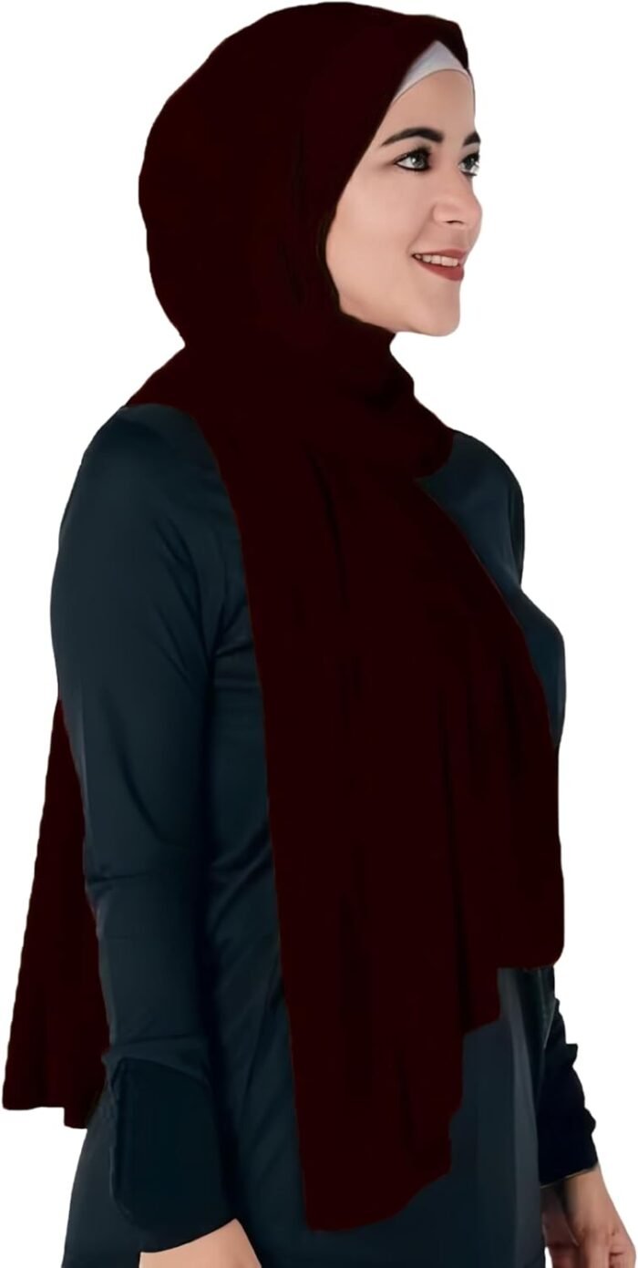 Opaque Jersey Maxi Hijab Scarf – Premium Non-See-Through - Image 42