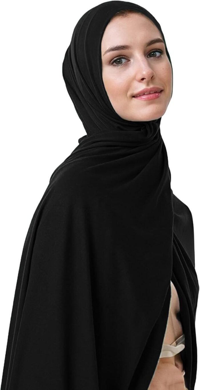 Opaque Jersey Maxi Hijab Scarf – Premium Non-See-Through - Image 4