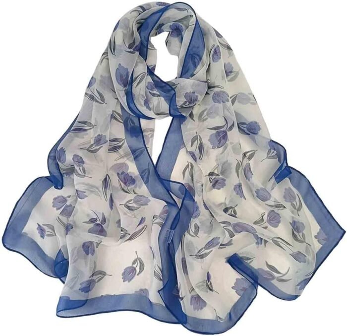 Floral Sheer Lightweight Women’s Scarf | Shawl Wrap - Image 40