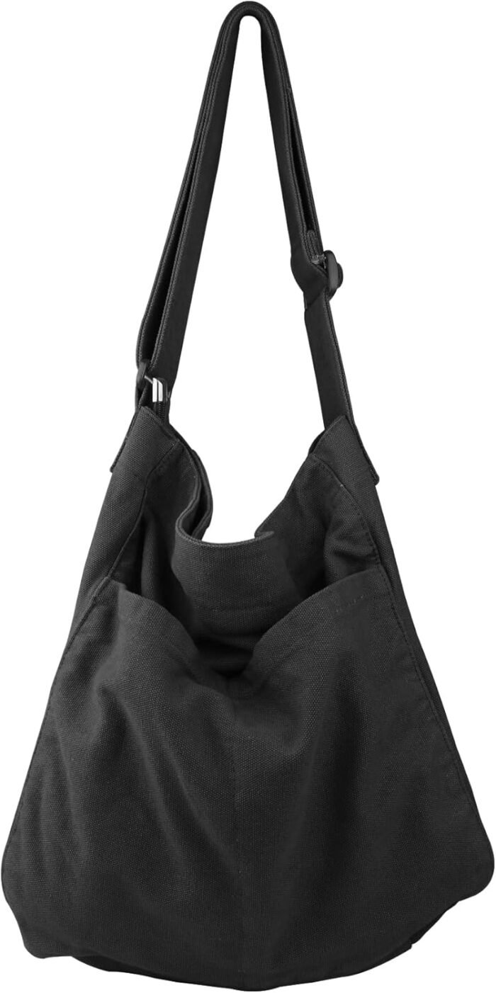 Boho Canvas Crossbody Tote – Unisex Multi-Pocket Messenger - Image 12