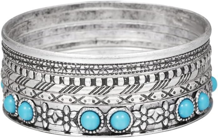 16Pcs Gold Bangle Bracelets for Women - Multi Layer Stackable Textured Bracelets Boho Jewelrys Set - Image 35