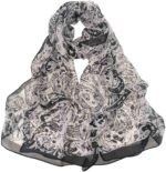 Floral Sheer Lightweight Women’s Scarf | Shawl Wrap - Image 8