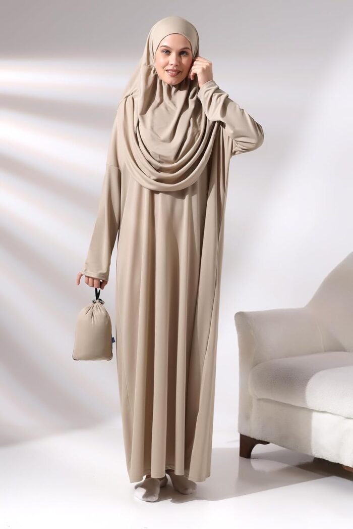 Islamic Gift Set: One-Piece Prayer Dress, Rug & Beads - Image 8