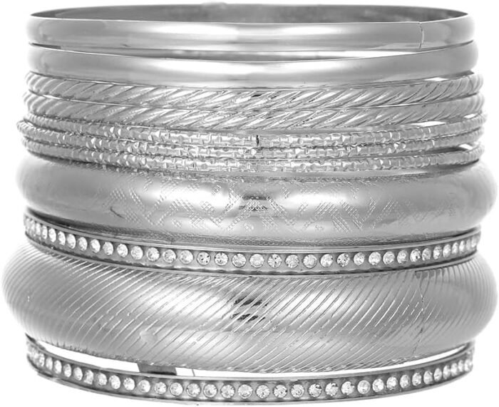 16Pcs Gold Bangle Bracelets for Women - Multi Layer Stackable Textured Bracelets Boho Jewelrys Set - Image 27