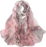 Floral Sheer Lightweight Women’s Scarf | Shawl Wrap - Image 11