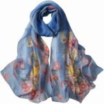 Floral Sheer Lightweight Women’s Scarf | Shawl Wrap - Image 39