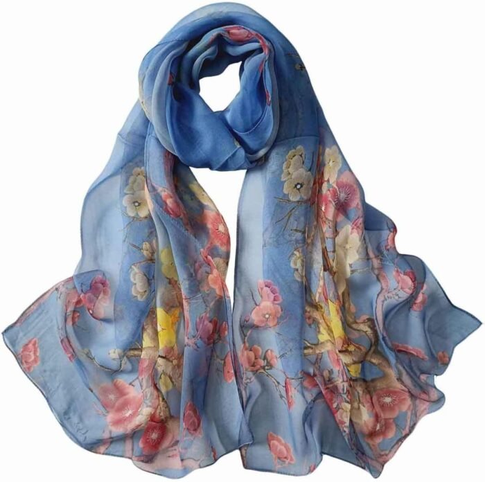 Floral Sheer Lightweight Women’s Scarf | Shawl Wrap - Image 39